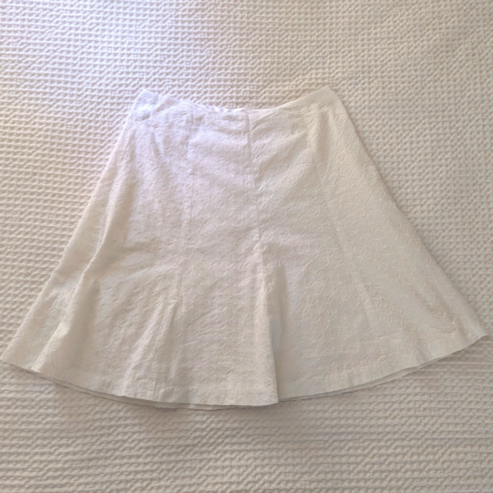 Vintage Gap Eyelet White Skirt, Size 0